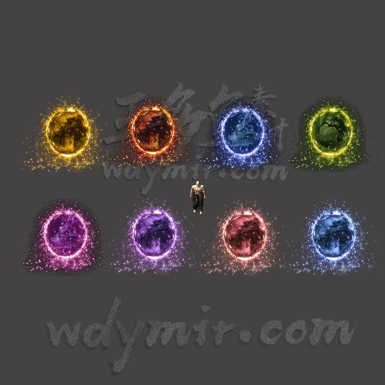 NPC-00001 8组魔法光圈NPC素材