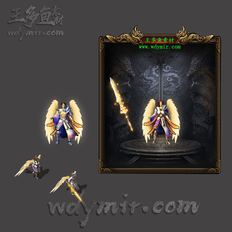 JJ-00033 1套复古男女剑甲