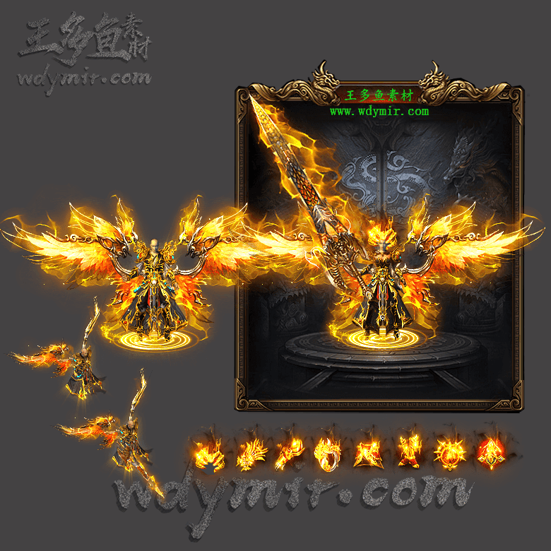 JJ-00062 1套男女剑甲首饰素材