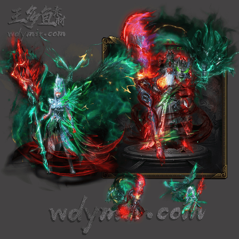 SZ-00021 1套关公男女一体时装