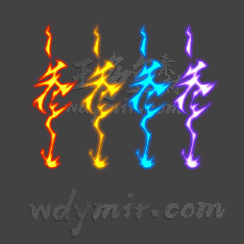 GZ-00002 4组光柱特效素材