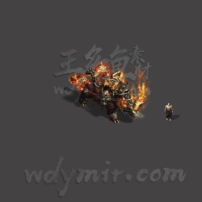 GW-0006 1只犀牛怪物素材