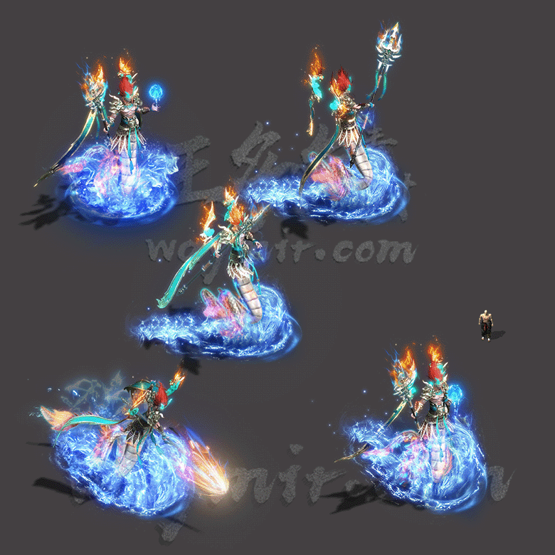 GW-0021 1只海王怪物素材