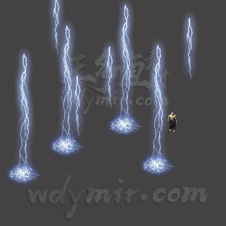 JN-027 1组雷电自定义技能特效