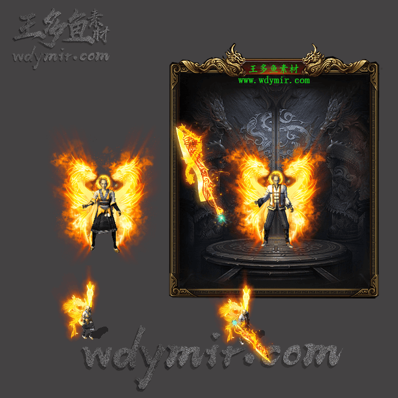 JJ-00140 1套男女剑甲素材