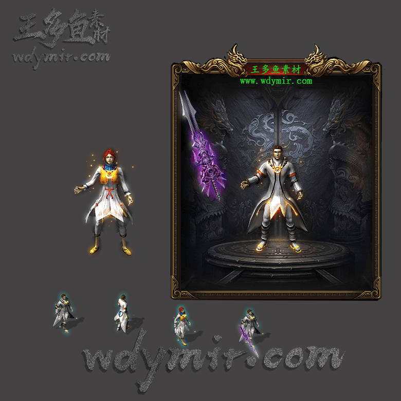 JJ-00143 1套男女剑甲素材