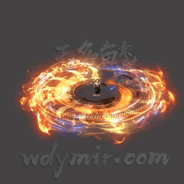 JN-045 1组神龙旋风斩自定义技能特效