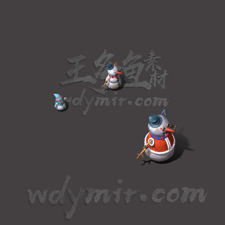 GW-0031 3组雪人怪物素材