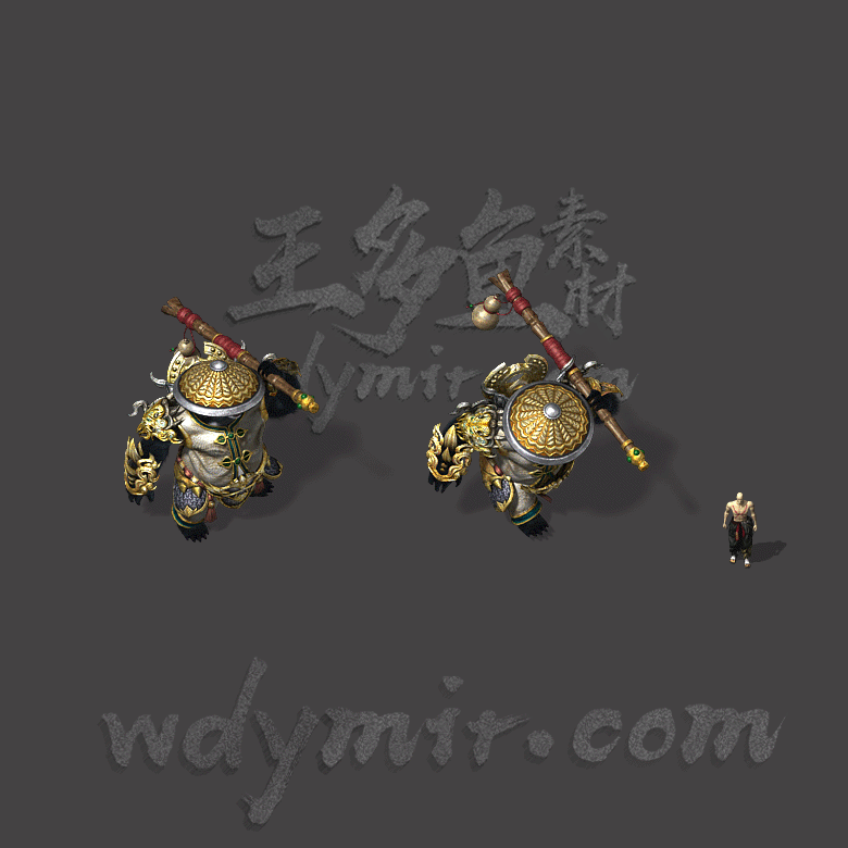 GW-0035 1组熊猫大侠怪物素材