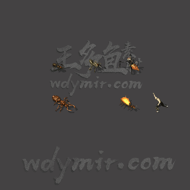 GW-0046 5组蚂蚁怪物素材
