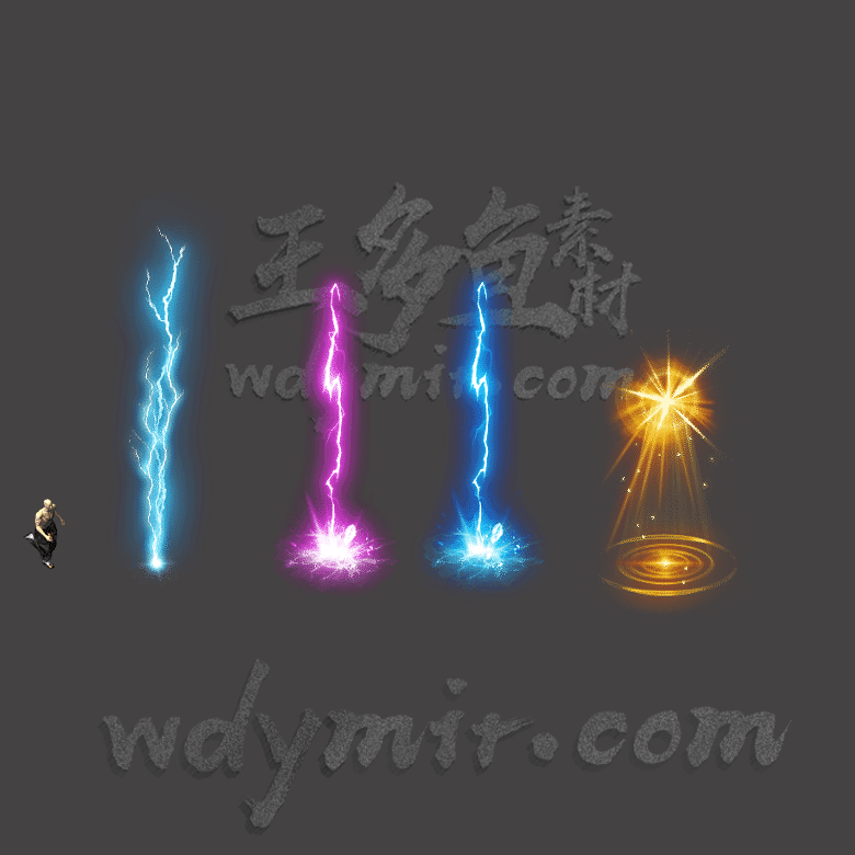 GZ-00013 4组光柱特效素材