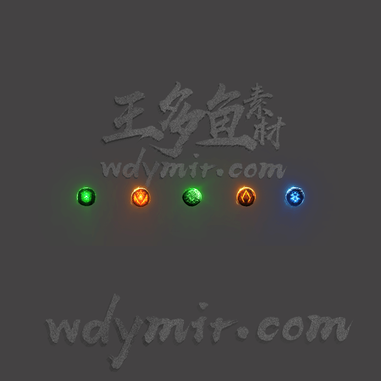 SS-00187 5件四格特效首饰素材