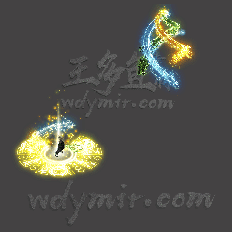 JN-084 1组雷龙自定义技能特效素材